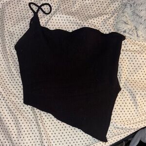 Forever 21 Black Ribbed Camisole